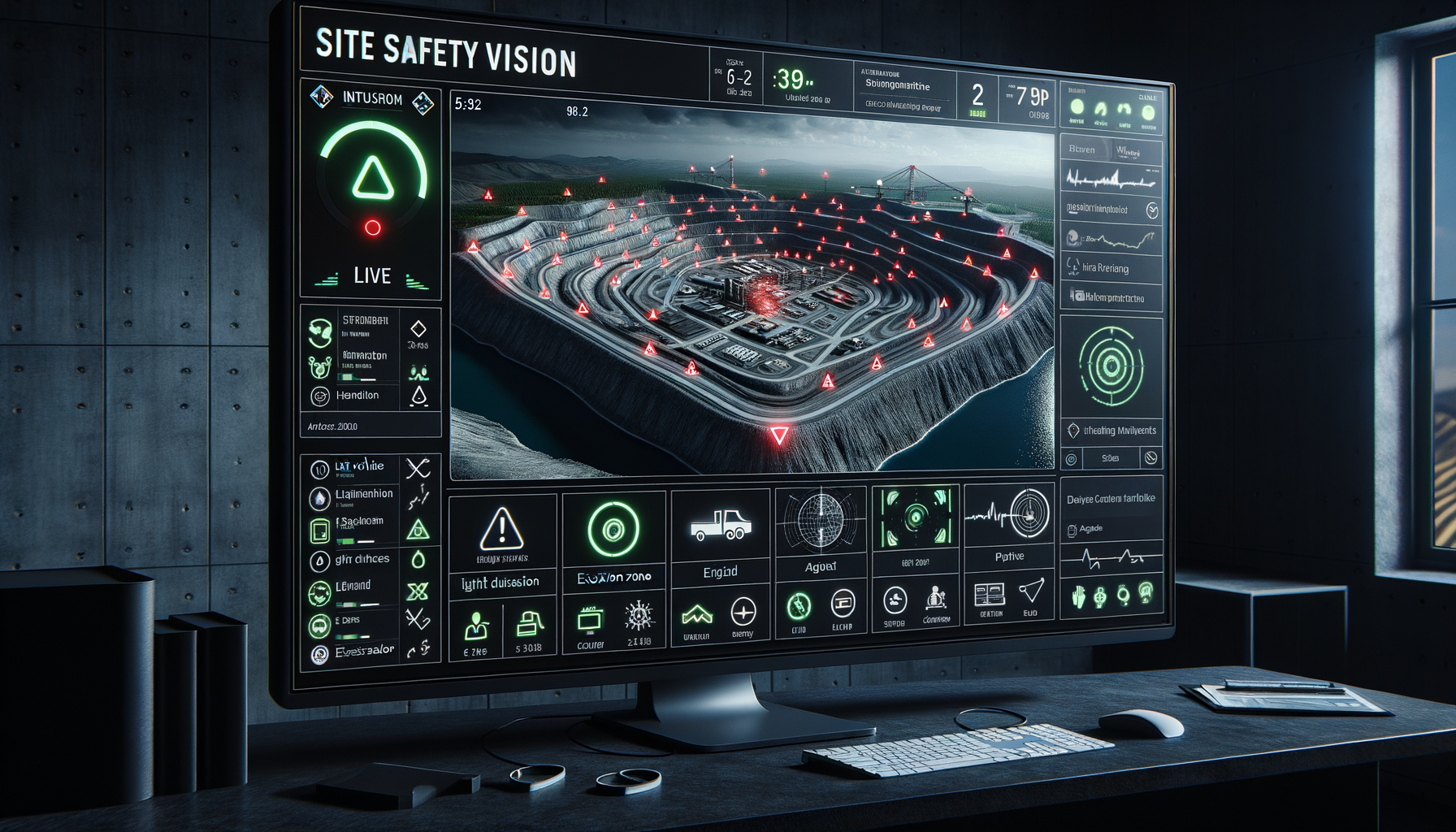 Mine Site Control Room Safety Dashboard